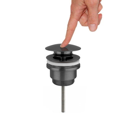 Best Design Moya clic-waste zonder overloop 5/4 Gunmetal