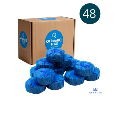 QeramiQ Blue Fresh Blocks - toiletblokjes - doos - 48 stuks