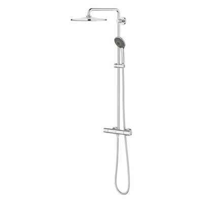 GROHE Vitalio Regendoucheset - hoofddouche 31cm - handdouche rond - thermostatisch - chroom