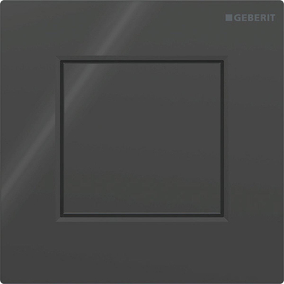 Geberit type 01 urinioir bedieningsplaat - pneumatisch - vierkant - Gitzwart RAL 9005
