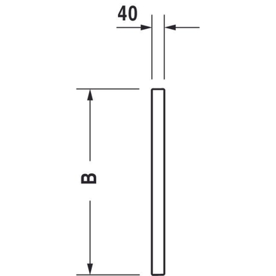 Duravit baddek 70x39.5cm 2 stuks antraciet