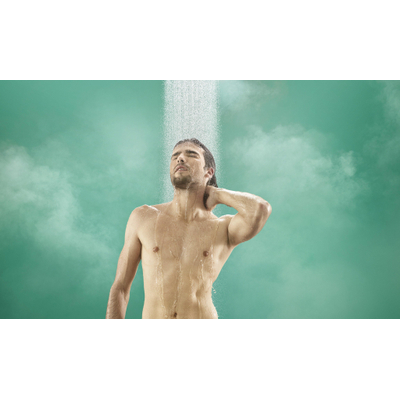 Hansgrohe Pulsify showerpipe 26cm 2jet planchet 40cm chroom -licht beschadigd- OUTLET UDEN