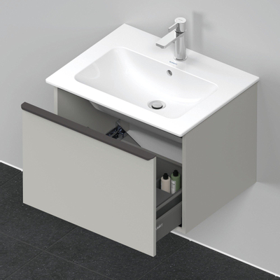 Duravit D-Neo wastafelonderkast 61x44x46.2cm 1 lade Betongrijs Mat