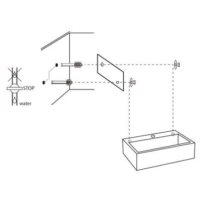 Differnz Flat Fontein Beton lichtgrijs 38 x 24 x 8 cm OUTLETSTORE