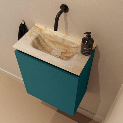 MONDIAZ TURE-DLUX 40cm toiletmeubel Smag. EDEN wastafel Frappe positie midden. Zonder kraangat.