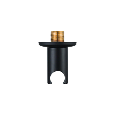 Fortifura Calvi Wandaansluitbocht - handdouchehouder - rozet rond - PVD - mat zwart