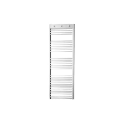 Sanicare Handdoekhouderpaneel - 51.7x9.2x2.7cm- voor radiator - 3 chromen handdoekknoppen - wit