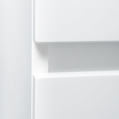 BRAUER Tide topblad 100 mat wit New Future Wastafelonderkast 100x46x55cm 2 greeploze softclose lades 1 sifonuitsparing mat zwart SHOWROOMMODEL