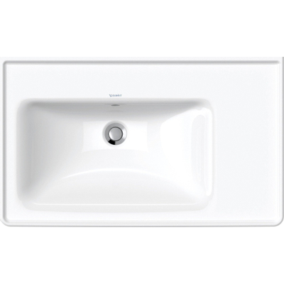 Duravit D-Neo wastafel 80x48x17cm 1 kraangat rechthoek Keramiek Wit