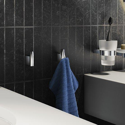 Smedbo Air Handdoekhouder - ophangen - Massief messing Chroom