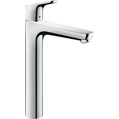 Hansgrohe Focus wastafelkraan verhoogd met waste chroom