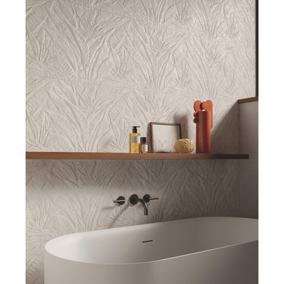 Fap Ceramiche Nobu wandtegel - 50x120cm - gerectificeerd - Natuursteen look - White mat (wit)