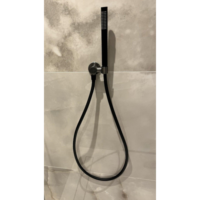 Doucheslang glad 150cm mat zwart OUTLETSTORE