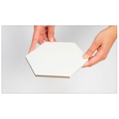 Cifre Ceramica Hexagon Timeless wand- en vloertegel - 15x17cm - 9mm - Zeshoek - Wit mat