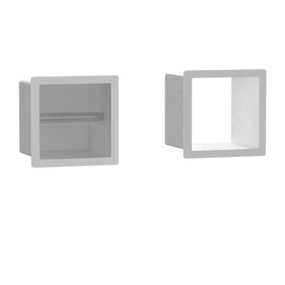 FugaFlow Eccelente Acces Inbouw Reserve- en toiletrolhouder - Mat wit -