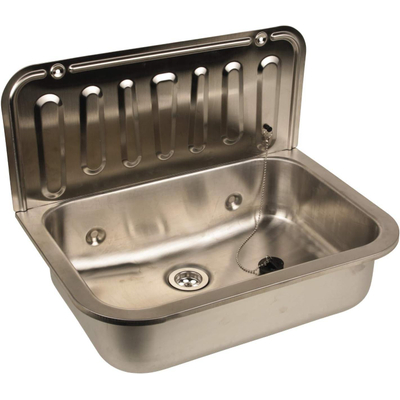 Differnz uitstortgootsteen - 49x32.5cm - RVS