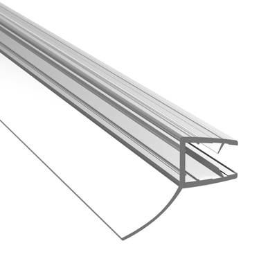 Saniclass Universo afwateringsprofiel/lekstrip/waterkering - universeel - 200cm inkortbaar - voor 6mm glas - transparant