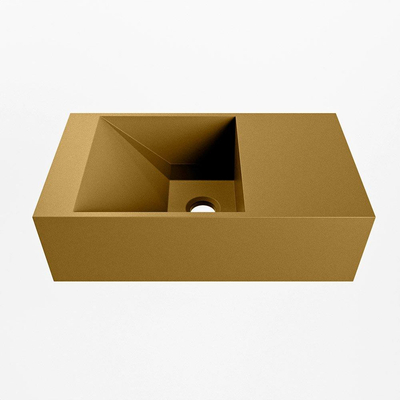 Mondiaz TYNE Fontein - 40x23x12cm - wasbak Rechts - zonder kraangaten - solid surface - Oro