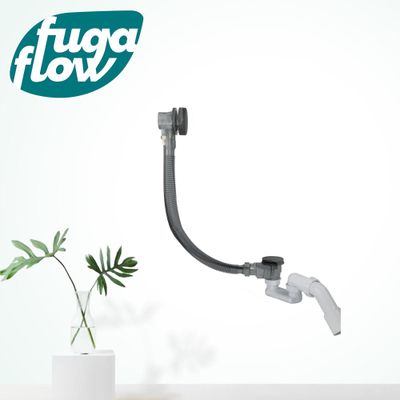 FugaFlow Efficiente Sobrado badafvoercombinatie met draaibediening mat zwart -