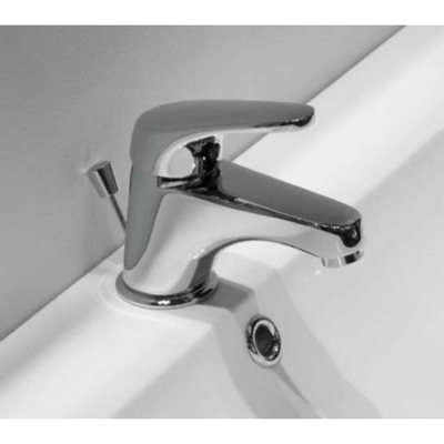 GO by Van Marcke Fresh eengreepsmengkraan wastafel met automatische afloop waterbesparend keramische schijven inclusief flexibele slangen en bevestigingsset