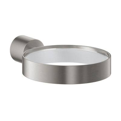 GROHE Atrio Bekerhouder - 5.6x10.2x3.5cm - zonder glas - supersteel
