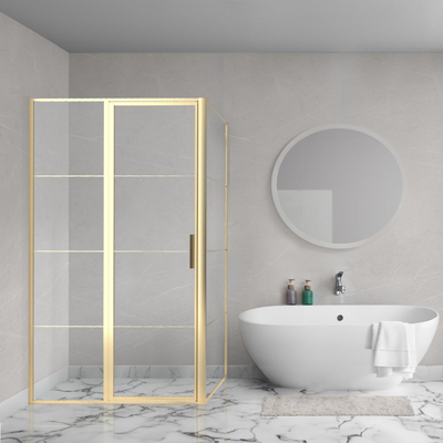 Aqua Vista Triple Front 100x200 cm, Brushed Yellow Titanium