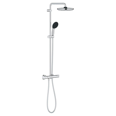 Grohe Vitalio Start 250 douchesysteem thermostatisch hoofddouche 1 straalsoort en handdouche 2 straalsoorten chroom