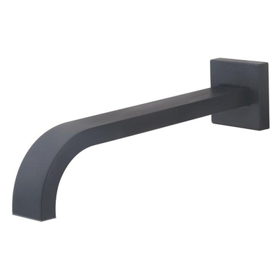 Wiesbaden Uitloop vierkant 25 cm 1/2'' mat zwart