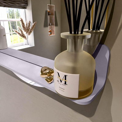 Mondiaz SPOT Badkamerspiegel - rond 70cm - spiegelplanchet - kleur Cale