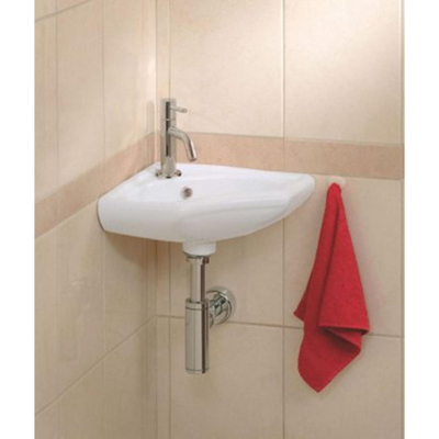 Wiesbaden Deluxe fonteinset compleet 35x35cm keramiek wit