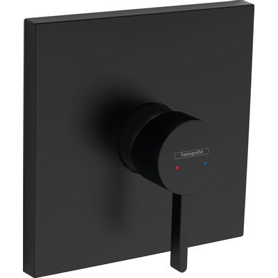 Hansgrohe Finoris afdekset douchekraan met hendel mat zwart