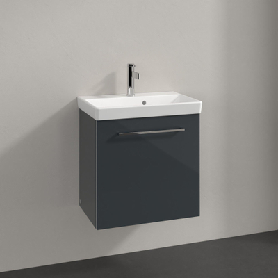 Villeroy en boch Avento wastafelonderkast 512x520x348 1xdeur scharn.links crystal grey