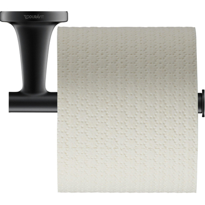 Duravit Starck T Toiletrolhouder - zonder klep - zwart mat
