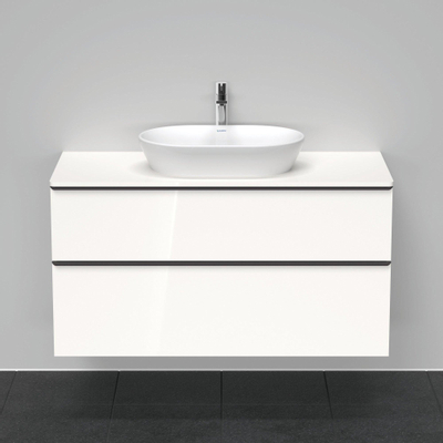 Duravit D-Neo wastafelonderkast 120x66.4x55cm 2 lades wit Hoogglans