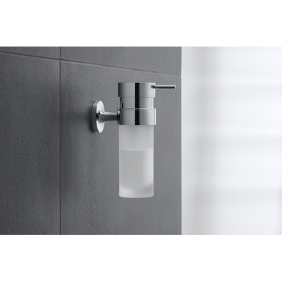 Duravit Starck T Zeepdispenser - 17.6x6cm - matglas - chroom