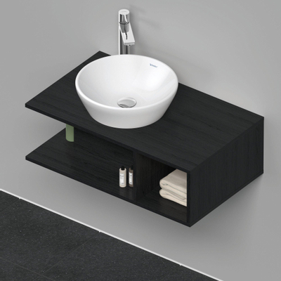 Duravit D-Neo wastafelonderkast 80x26x48cm Eiken (zwart) Mat