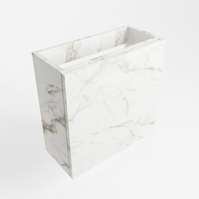 Mondiaz FOWY fonteinonderkast - 50x22x50cm - 1 deur - push to open - softclose - Carrara