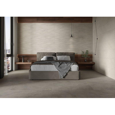 Cifre Ceramica Munich wand- en vloertegel - 120x120cm - gerectificeerd - Natuursteen look - Taupe mat (bruin)