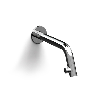 Clou Kaldur fonteinkraan 2x6.8cm korte uitloop wandmontage Chroom