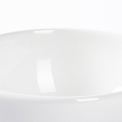 QeramiQ Dely Waskom - 20x20x9cm - keramiek - rond - glans wit