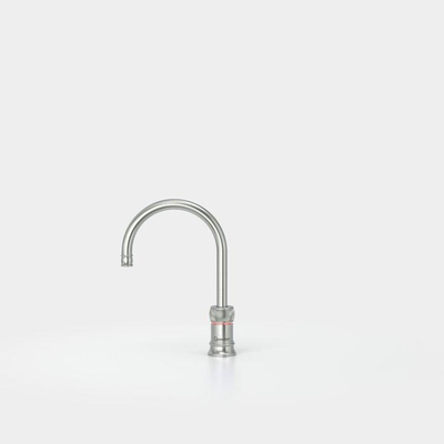 Quooker NL Classic Nordic round kokendwaterkraan opbouw uitloop draaibaar met Combi+ reservoir & Cube reservoir RVS