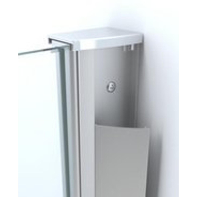 Wiesbaden chroom muurprofiel glaswand dikte 1cm L=200cm