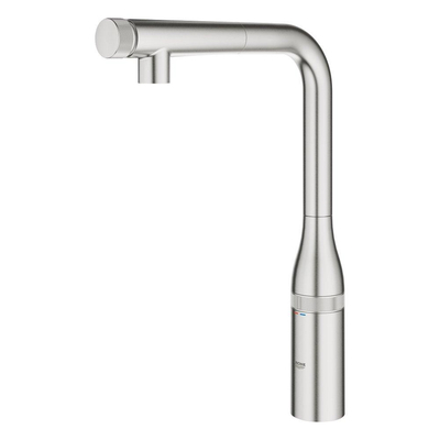 GROHE Essence Keukenkraan - hoog - draaibare/uittrekbare uitloop - supersteel geborsteld