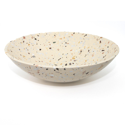 Adema Waskom 42x42x12cm - rond - terrazzo crème