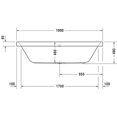 Duravit Happy d.2 bad 190x90cm duo wit