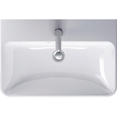 Duravit ME by Starck wastafel compact 1 kraangat met overloop 60x40cm wit