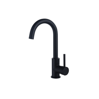 FugaFlow Eccelente Sobrado Badkamer wastafelkraan - hoog - draaibare uitloop - mat zwart