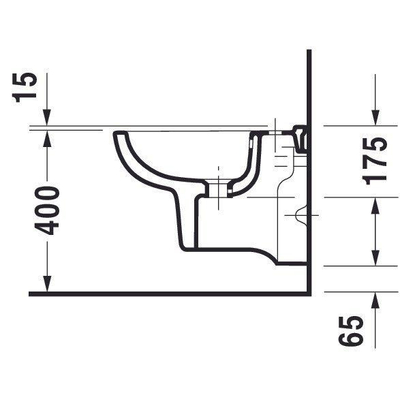 Duravit D Code wandbidet Compact wit