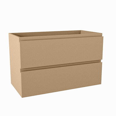 Mondiaz HAY wastafelonderkast - 80x40x50cm - 2 lades - uitsparing midden - softclose - Oro
