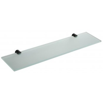 Wiesbaden Ida planchet 52x14cm glas met bevestiging zwart